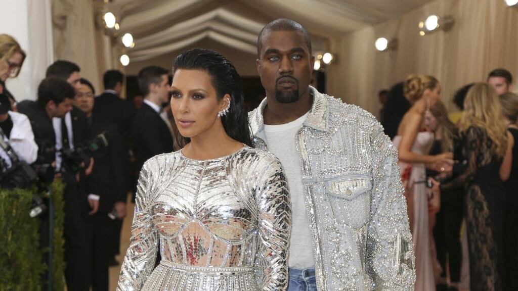 Kim Kardashian and Kanye West announced their split earlier this year. Photograph:  Damon Winter/New York Times