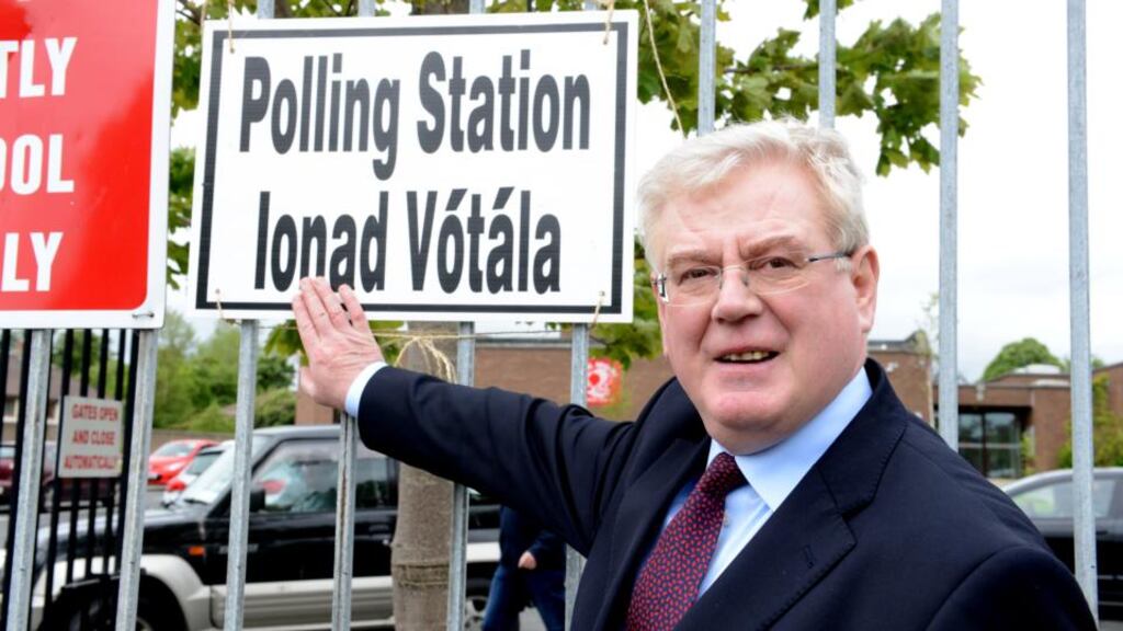 Tánaiste and Labour Party leader Eamon Gilmore. Both he and Taoiseach Enda Kenny find themselves at a crossroads after the election setbacks. Photograph: Cyril Byrne
