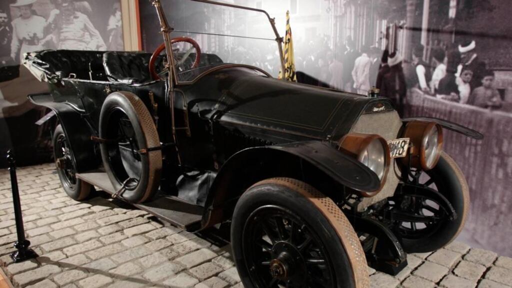 The Graf & Stift touring car in which Archduke Franz Ferdinand of Austria was assassinated on June 28th, 1914, in Sarajevo, on display at the museum of military history in Vienna. Photograph: Heinz-Peter Bader/Reuters