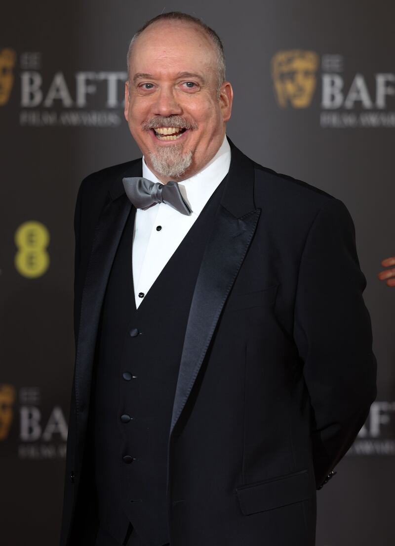 Paul Giamatti was at the Baftas to see Cillian Murphy pick up top prize, but the roles could be reversed at the Oscars. Photograph: Neil Hall/EPA-EFE
