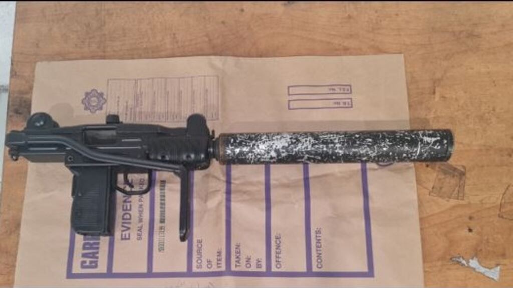 The gun is being sent to the Garda’s ballistics section in a bid to establish if it was used in any attacks in recent years.