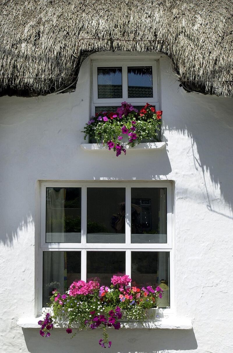 Thatched cottages at Kilmore Quay, Co Wexford. Photograph: Eric Luke