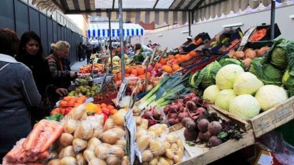 Moore Street market in Dublin. The report says the 200-year-old market is in a “vicious circle of decline”. Photograph: Getty Images