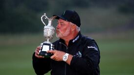 Darren Clarke beats Pádraig Harrington in Irish one-two at Senior British Open