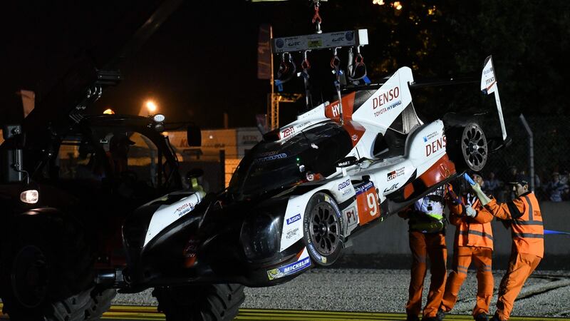 More despair at Toyota as its No. 9 car goes out within an hour of the leading No 7.