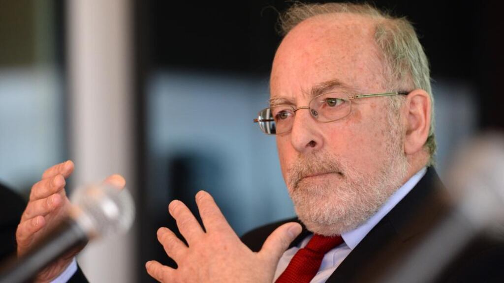 Patrick Honohan, governor of the Central Bank of Ireland: “the recovery in economic activity is showing a somewhat stronger trend overall than previously signalled”. Photograph: Dara Mac Dónaill