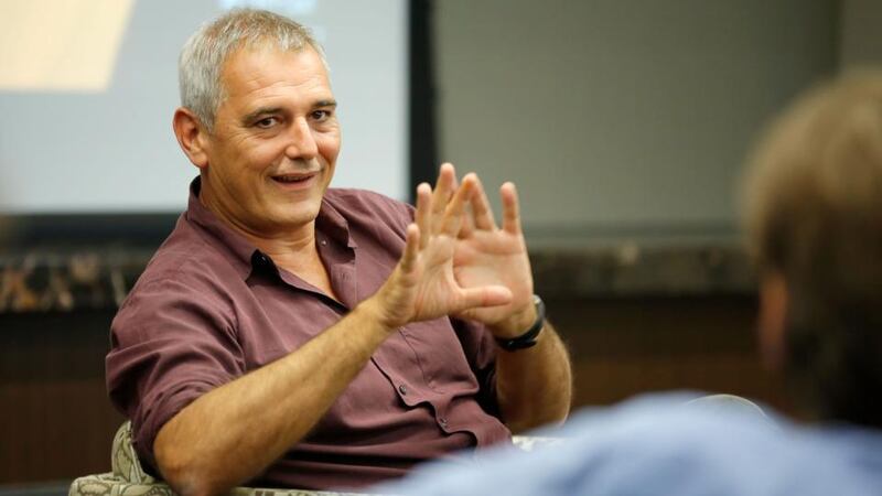 Man on fire: Laurent Cantet speaking at the 2012 Toronto International Film Festival. Photograph: Jemal Countess/Getty Images