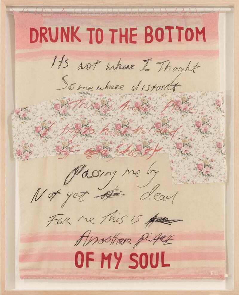 Drunk to the Bottom of My Soul by Tracey Emin. Photograph: Christie’s/The George Michael Collection