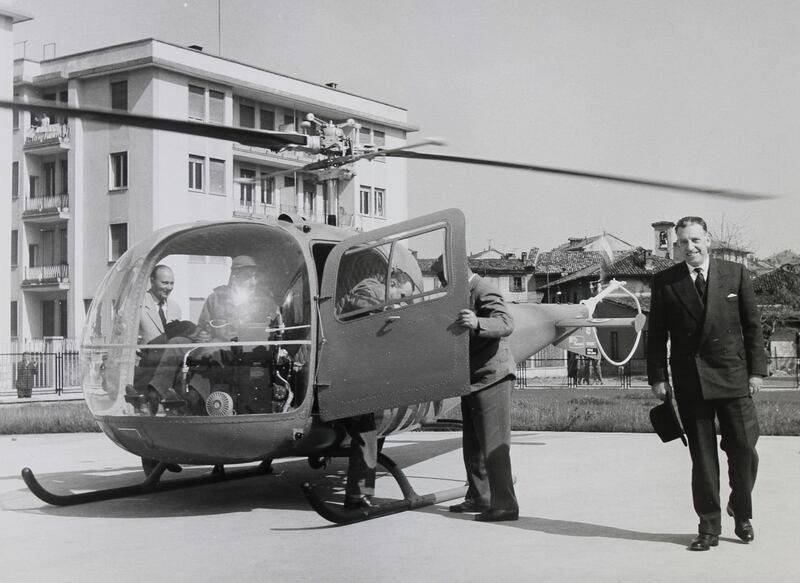 Minister for Industry and Commerce Seán Lemass arrives in Milan in April 1959 to visit industrial facilities. (National Archives of Ireland)