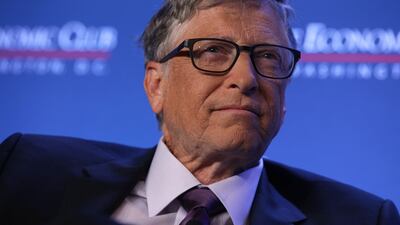 Founder of Microsoft Corporation and philanthropist Bill Gates.