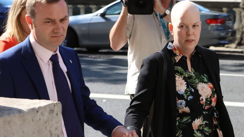 Paul and Ruth Morrissey at the Four Courts in July 2018. Photograph: Collins Courts