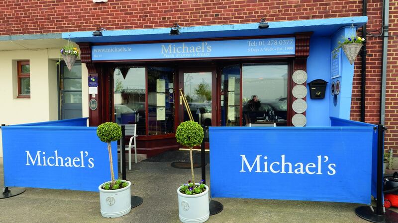 Michael’s in Mount Merrion, Dublin, where young diners are offered free fish during Seafood September. Photograph: Dara Mac Donaill