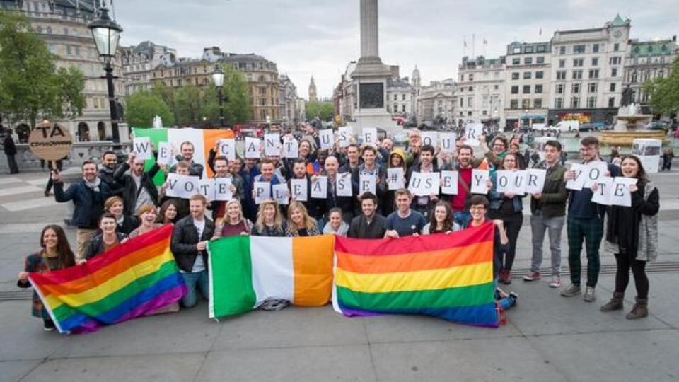 #UseYourVote in Trafalgar Square in London