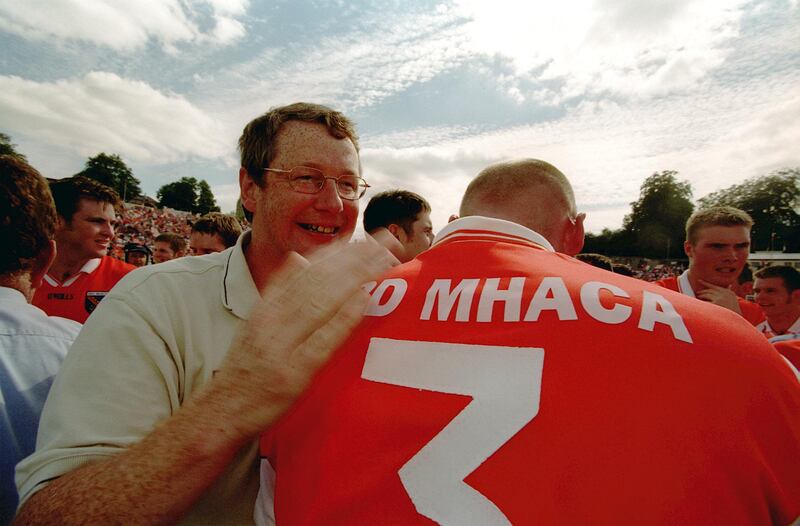 Former Armagh manager Brian Canavan: 'People forget it but in 2002 Armagh were very lucky to beat Sligo.'