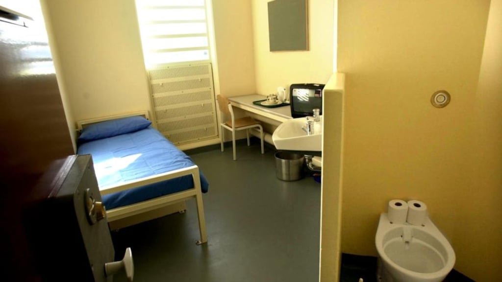 A cell in the Midlands Prison in Portlaoise. Eugene Cullen, who was serving a life term for murder was found dead in his cell at the jail. Photograph: The Irish Times