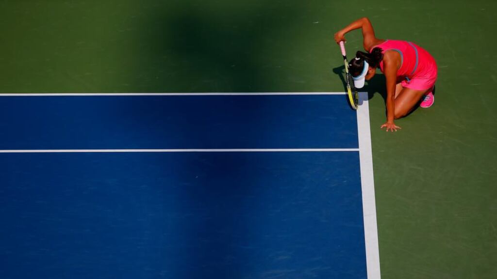 Shuai Peng: “I said, ‘No, no, no, I don’t want to give up’. I want to try one more time. And then I come back. I know I’m not going to stay maybe too long, but I just want to try, you know. I just wanted to challenge her one more time.” Photograph: Chris Trotman/Getty Images