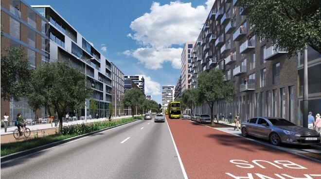 Central boulevard montage. Photograph: Dublin City Council