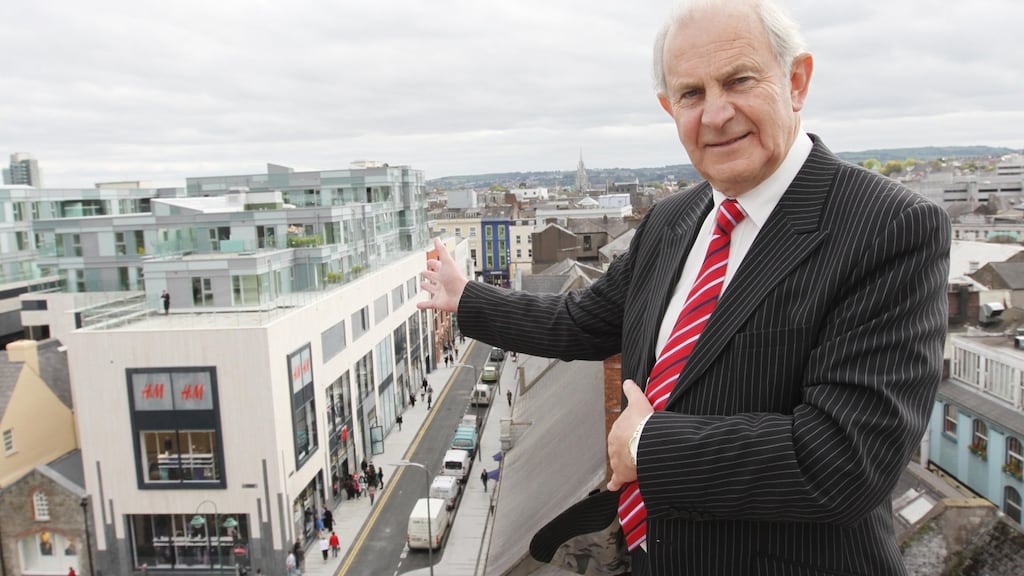 Owen O’Callaghan overlooking his development of Opera Lane in Cork. Photograph: Barlok Photo