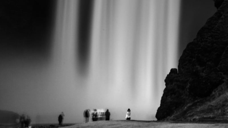 Waterfall at Skogafoss. Photograph: Sibéal Turraoin