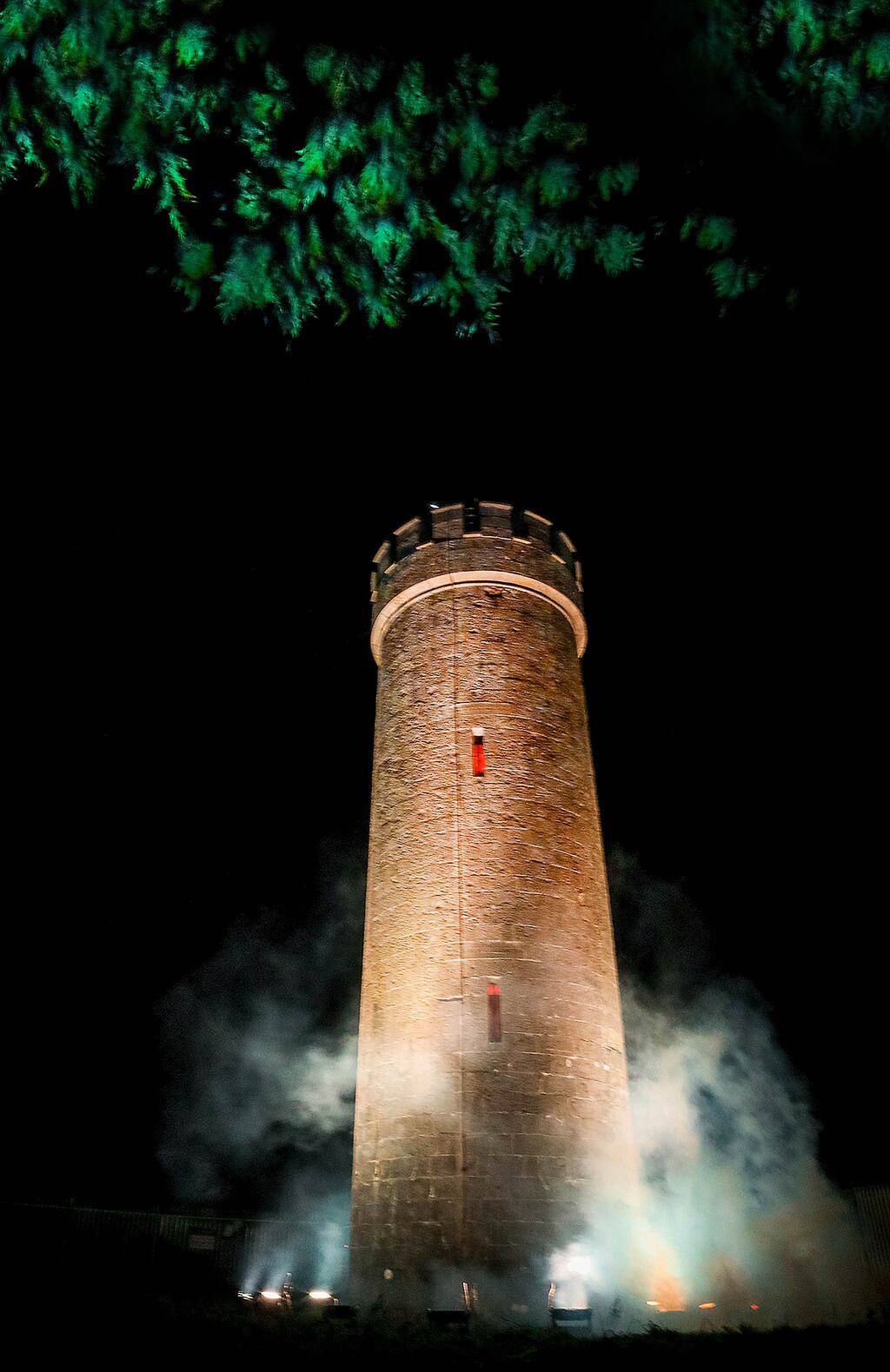 The Lighting of the Hill of Allen to celebrate St Brigid's Day. Photograph: Aishling Conway