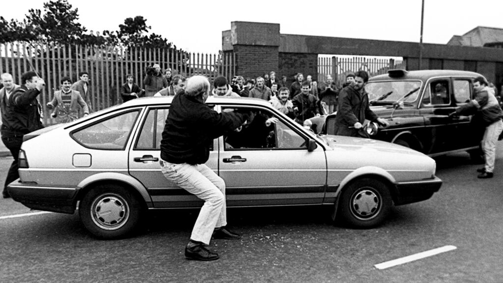 The two British  corporals who strayed into the  IRA funeral of Kevin Brady in Andersonstown, West Belfast,  in1988 were viciously beaten by mourners  before being shot dead on waste ground