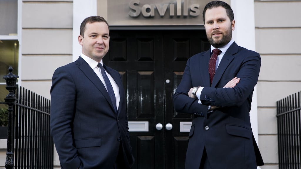 Mark Reynolds, head of development land, with Savills’ new associate director Raymond Tutty