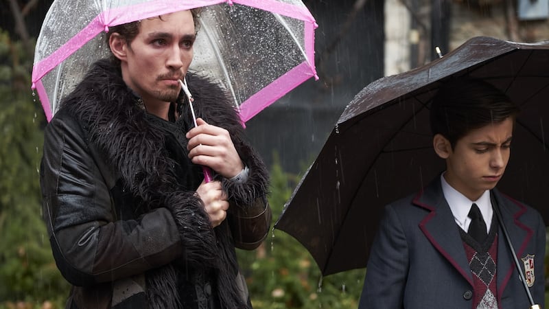 Sheehan as Klaus in The Umbrella Academy