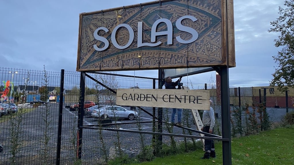 ‘Insect hotel’ sign at Solas garden centre