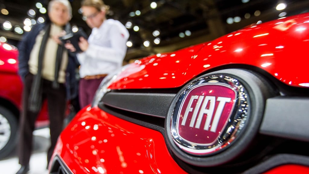 Italian-US car manufacturer Fiat Chrysler is as little as a fortnight away from halting production at one of its European plants because of problems sourcing Chinese parts. Photograph: Stephanie Lecocq/EPA