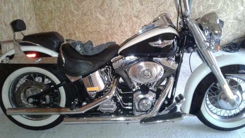 A Harley Davidson seized by the Criminal Assets Bureau on Tuesday. Photograph: Garda Press Office