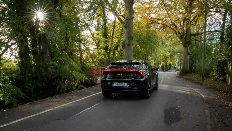 At the back there is an eye-catching full-length LED light cluster that extends from one rear wheel arch to the next