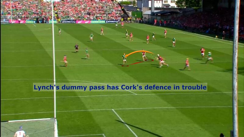 Adam English's goal came from a slick team move that opened up the Cork defence.