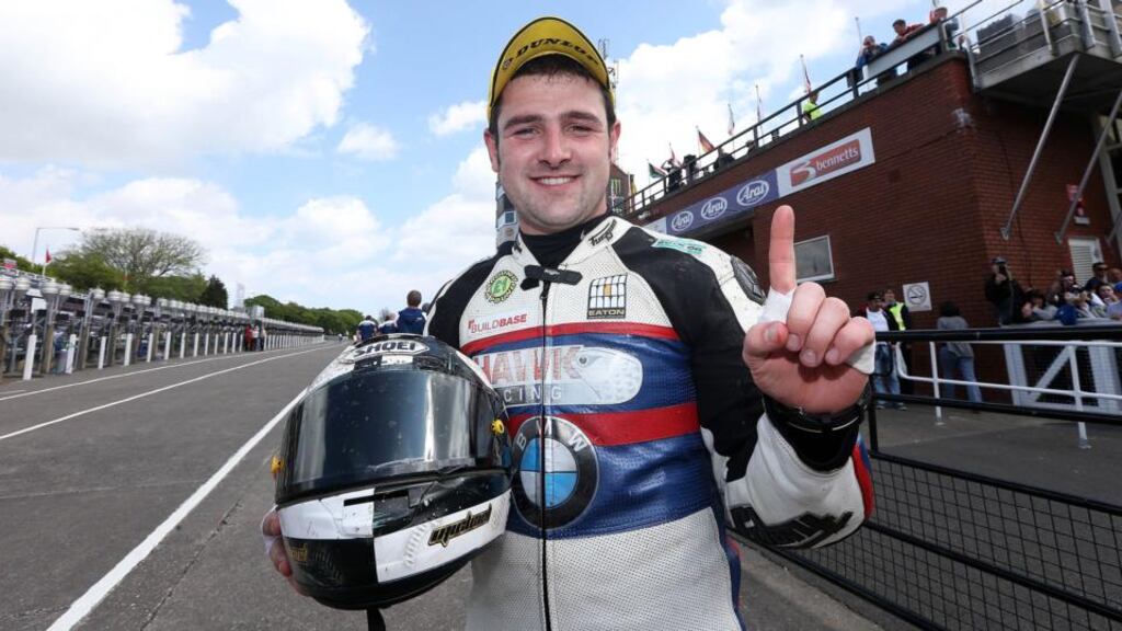 Michael Dunlop won his 11th Isle of Man TT titlec. Photograph: Matt Mackey/Presseye/Inpho