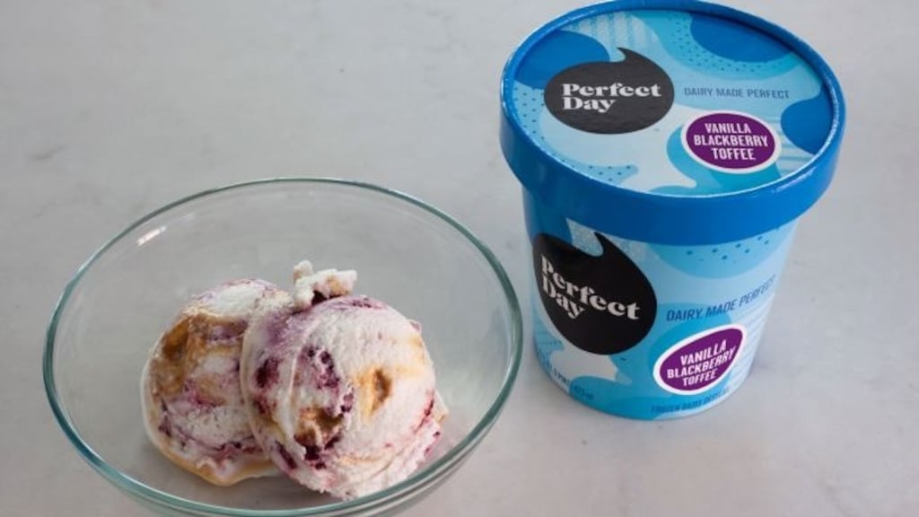 Perfect Day’s ice cream is dairy free, made with a lab-grown protein