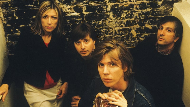 Sonic Youth in 1998. Moore on getting the band back together: “I don’t see a reason why, apart from creating a sensation”