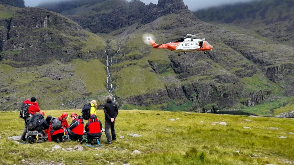 Kerry Mountain Rescue Team during a rescue operation