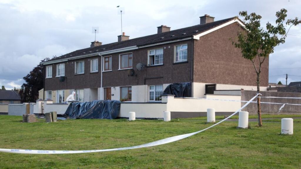 The scene of a shooting on Friday, August 21st, at Greenhills Estate, Athy. Photograph: Michael Donnelly