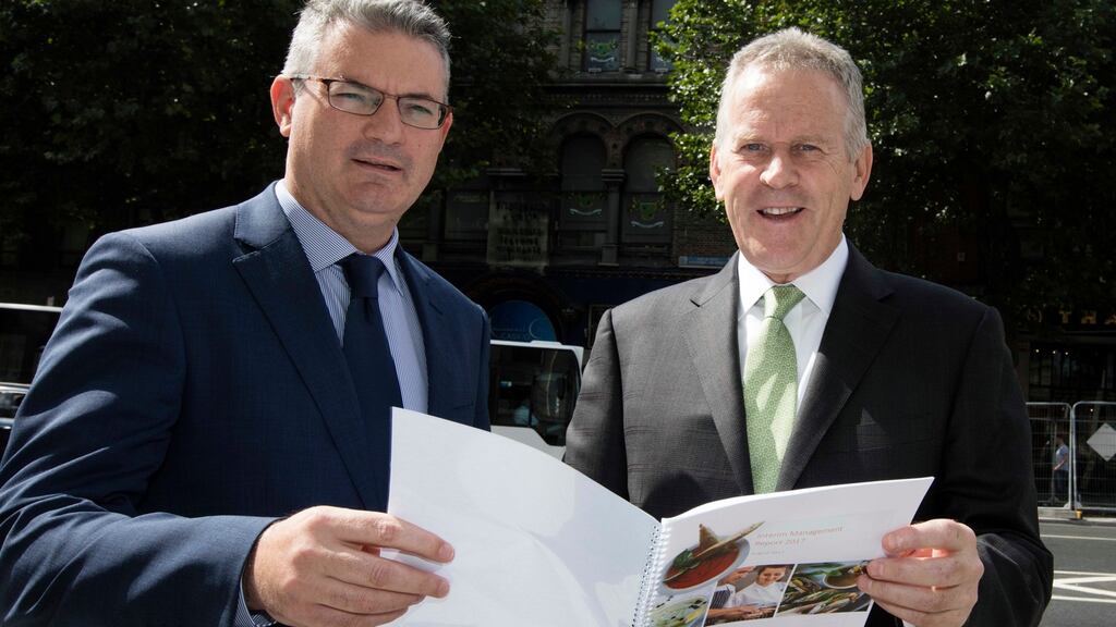 Edmond Scanlon (right), Kerry Group chief executive.