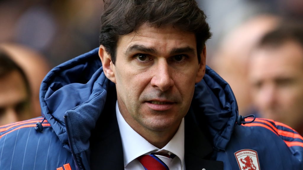 Middlesbrough manager Aitor Karanka takes his side to play Manchester United at Old Trafford on Wednesday night. Photograph: Getty