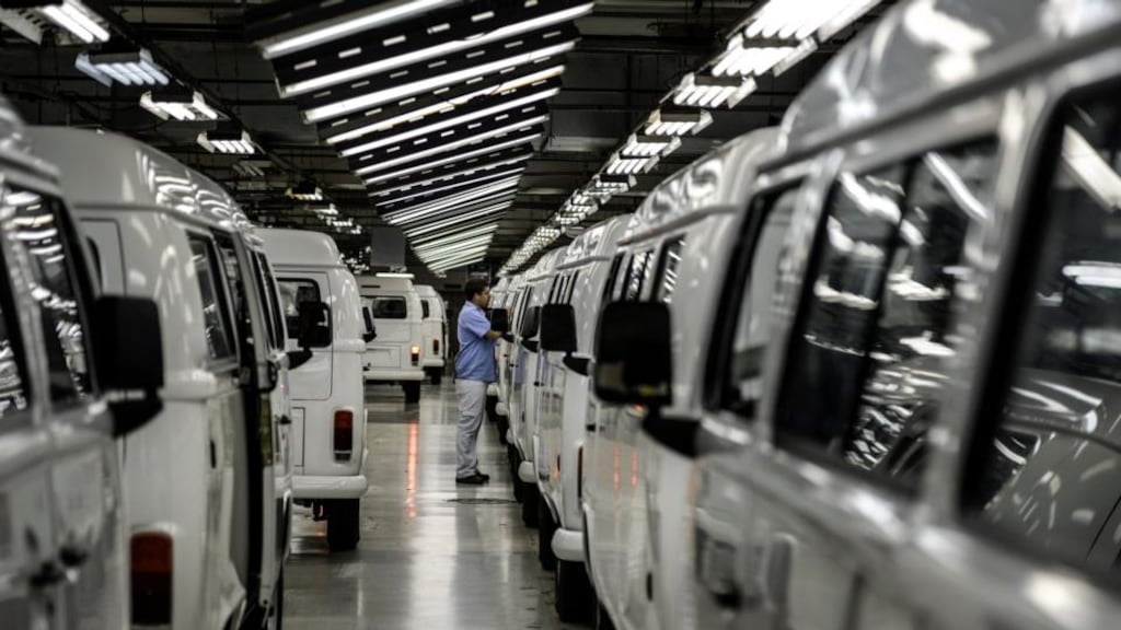 Preferred shares of Volkswagen, Europe’s biggest auto-maker, fell 1.6 per cent to €190.60. Photograph: Paulo Fridman/Bloomberg
