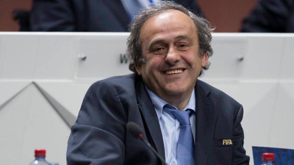 John Delaney is backing Michel Platini to replace Sepp Blatter. Photo: EPA