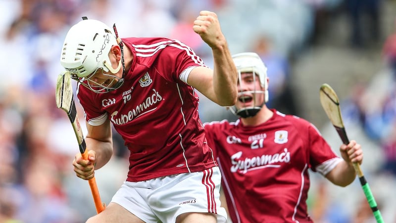 Jack Canning celebrates at the end of the game. Photo: Cathal Noonan/Inpho