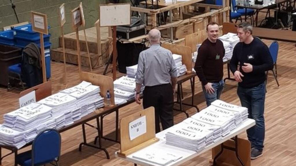 Sinn Féin’s Matt Carthy has topped the poll in Cavan-Monaghan, ahead of Minister for Business Heather Humphreys. Photograph: Jack Horgan-Jones