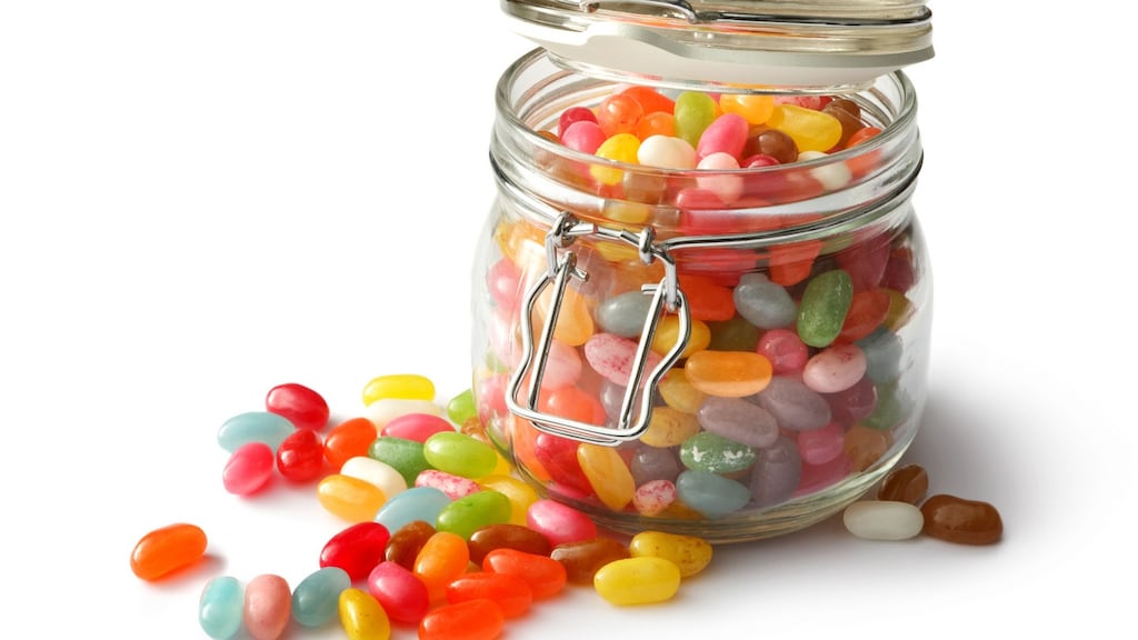 Jumping jelly beans - so many ingredients