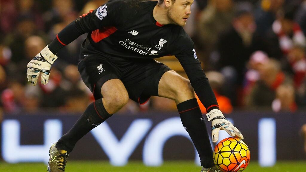 Simon Mignolet is set to return to action for Liverpool against Leicester in their Premier League clash. Photo: Carl Recine/Reuters