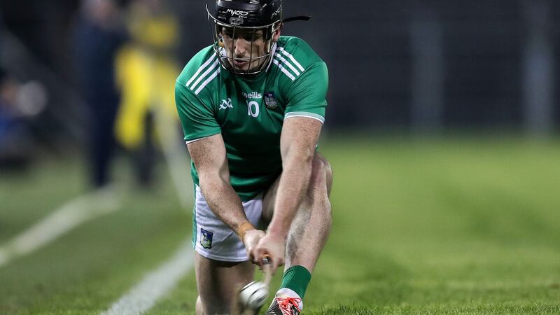 Darragh O’Donovan in action for Limerick against Tipperary during the league victory at Semple Stadium. Photograph: Laszlo Geczo/Inpho