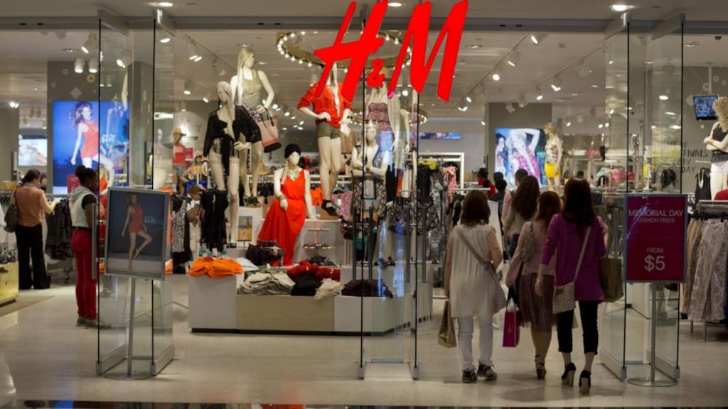 The Irish arm of H&M see growth opportunity here and are looking to enhance outlets. Photograph: Bloomberg