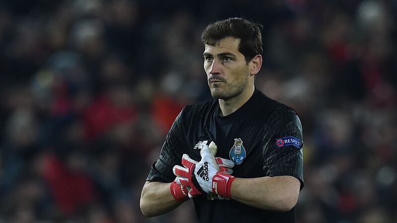 Iker Casillas kept a clean sheet at Anfield. Photograph: Paul Ellis/AFP