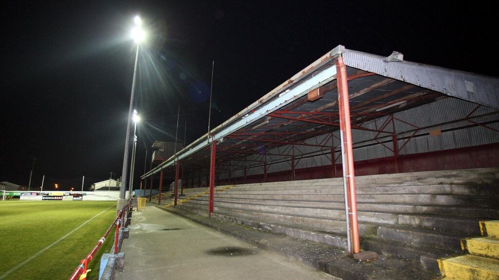 Drogheda United hope to be back playing Premier Division football at Hunky Dory Park next season. Photograph: Donall Farmer/Inpho