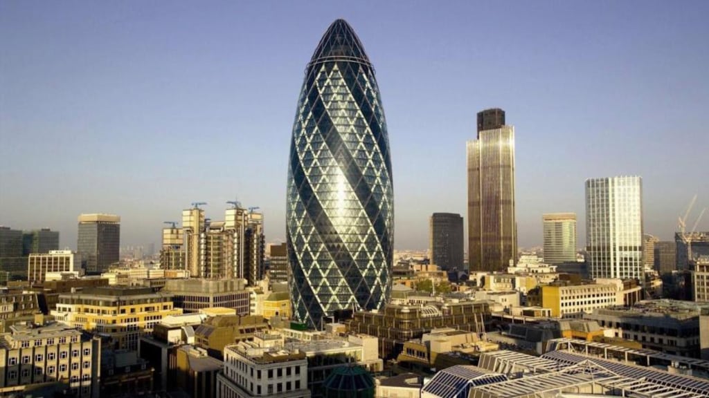 As a driver of economic growth and a major contributor to UK tax receipts, the future of financial services outside the EU will be a major part of Brexit negotiations. Photograph: Grant Smith/ConstructionSkills/PA